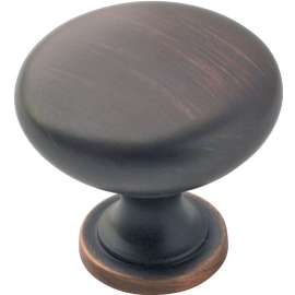 Amerock BP53005ORB Cabinet Knob, 1-1/8 in Projection, Zinc, Oil-Rubbed Bronze