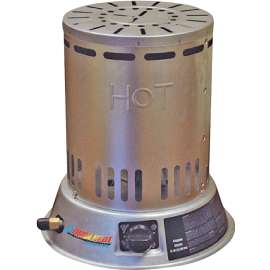 Dura Heat LPC25 Convection Heater, Liquid Propane, 15000 to 25000 Btu, 600 sq-ft Heating Area, Silver
