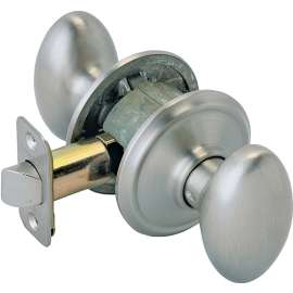 Schlage Siena Series F10V SIE619 Passage Door Knob, Satin Nickel