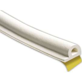Climaloc Plus CF22002 Foam Tape, 11/32 in W, 17 ft L, 7/32 in Thick, EPDM Rubber, White