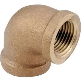 Anderson Metals 738100-16 Pipe Elbow, 1 in, FIP, 90 deg Angle, Brass, Rough, 200 psi Pressure