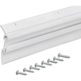 M-D Flex-O-Matic Series 07179 Door Sweep, 36 in L, Aluminum Flange, Vinyl Insert