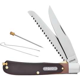 OLD TIMER 97OT Folding Pocket Knife, 3.7 in L Blade, 7Cr17 High Carbon Stainless Steel Blade, 2-Blade