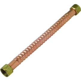 BrassCraft Copper-Flex Series WB00-15N Water Heater Connector, 3/4 in, FIP, Copper, 15 in L
