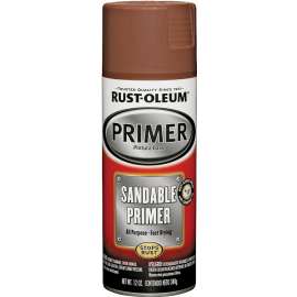 RUST-OLEUM AUTOMOTIVE 249419 Sandable Primer Spray, Red, 12 oz, Aerosol Can