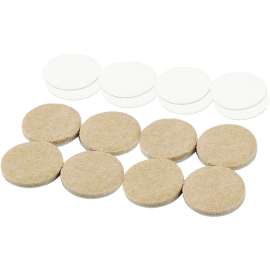 Shepherd Hardware 9930 Furniture Pad, Felt, Beige, 1 in Dia, Round