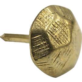 HILLMAN 122691 Furniture Nail, Brass, Hammered Head