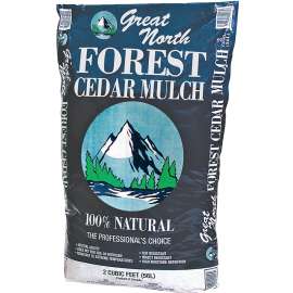 Great North 55553 Forest Cedar Mulch, Natural Dark Brown Bag