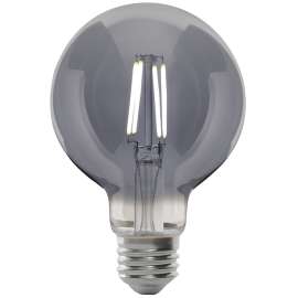 Feit Electric G25/SMK/VG/LED Filament LED Bulb, Globe, G25 Lamp, 25 W Equivalent, E26 Lamp Base, Dimmable, Smoke