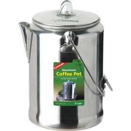 COGHLAN'S 1346 Coffee Pot, 9 Cups Capacity, Aluminum, Silver