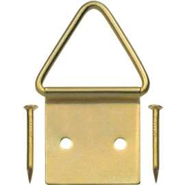 OOK 50205 Picture Hanger, 20 lb, Steel, Brass, Gold