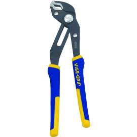 IRWIN 2078108 Groove Lock Plier, 8 in OAL, 1-3/4 in Jaw Opening, Blue/Yellow Handle, Cushion-Grip Handle