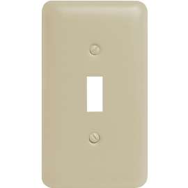 Amerelle 935TAL Wallplate, 5 in L, 2-13/16 in W, 1 -Gang, Steel, Light Almond