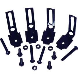 Village Ironsmith ND125 Rail Fastener, Black, For: 1-1/4 in Classic and Metropolitan Rail Systems