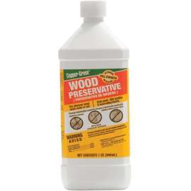 GREEN PRODUCTS 30004 Wood Preservative, Green, Liquid, 1 qt, Can