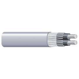 Southwire 4/0-4/0-4/0X250 Service Entrance Cable, 3 -Conductor, Aluminum Conductor, PVC Insulation, Gray Sheath