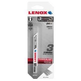Lenox 1991575 Jig Saw Blade, 3/8 in W, 3-5/8 in L, 24 TPI