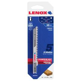 Lenox 1990963 Jig Saw Blade, 5/16 in W, 4 in L, 10 TPI, HSS Cutting Edge