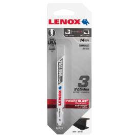 Lenox 1991559 Jig Saw Blade, 3/8 in W, 3-5/8 in L, 14 TPI
