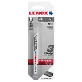Lenox 1991565 Jig Saw Blade, 3/8 in W, 3-5/8 in L, 18 TPI