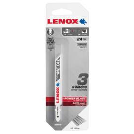Lenox 1991571 Jig Saw Blade, 3/8 in W, 3-5/8 in L, 24 TPI