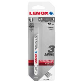 Lenox 1991577 Jig Saw Blade, 3/8 in W, 3-5/8 in L, 32 TPI