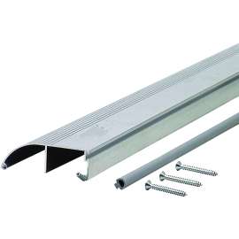 M-D 08631 Bumper Threshold with Insert, 36 in L, 3-3/8 in W, Aluminum