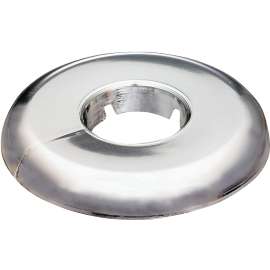 Plumb Pak PP811-10 Floor and Ceiling Plate, 3-1/2 in W, Copper, Chrome