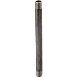 ProSource Nipple, 1/2 in, 48 in L, Male, SCH 40 Schedule, Steel