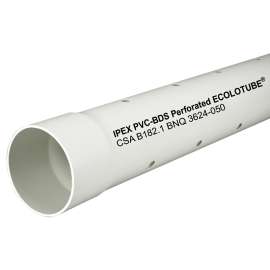 Homerite Ecolotube Series 003435 Sewer Pipe, 3 in, 10 ft L, PVC