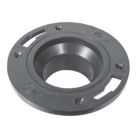 IPEX 27587 Closet Flange, 4 x 3 in Connection, Spigot, ABS