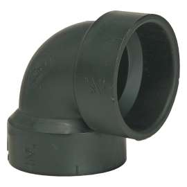 IPEX 027111 Pipe Elbow, 1-1/2 in, Hub, 90 deg Angle, ABS, SCH 40 Schedule