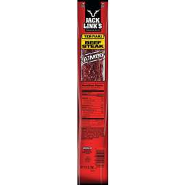 Jack Link's 06073 Beef Steak, Teriyaki Flavor, 2 oz