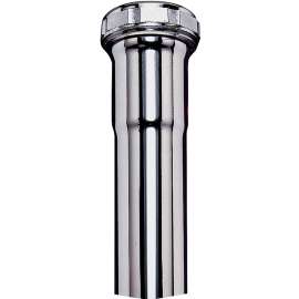 Plumb Pak PP12-12CP Pipe Extension Tube, 1-1/4 in, 12 in L, Slip-Joint, Brass, Chrome