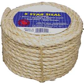 T.W. Evans Cordage 22-600 Fiber Rope, 1/2 in Dia, 665 ft L, Sisal, Natural
