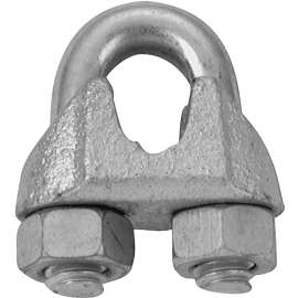 Campbell T7670479 Wire Rope Clip, Malleable Iron, Electro-Galvanized