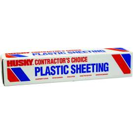 Poly-America SW404C No-Fold Painter's Sheeting, 100 ft L, 4 ft W, 4 mil Thick, Clear