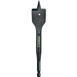 DeWALT DW1584 Spade Drill Bit, 1-1/4 in Dia, 6 in OAL, 1/4 in Dia Shank, Hex Shank