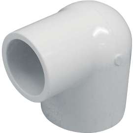 GENOVA 300 Series 30717 Reducing Elbow, 1 in Slip, 3/4 in Slip, 90 deg, White