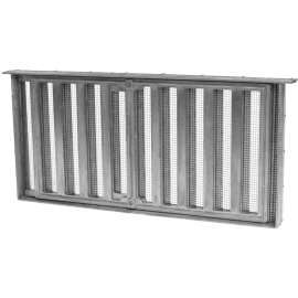 LOMANCO LomanCool 179 Foundation Vent, 16 in W, 8 in H, 56 sq-in Net Free Ventilating Area, Mesh Grill, Aluminum