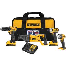 DeWALT DCK420D2 Combo Tool Kit, 4-Tool