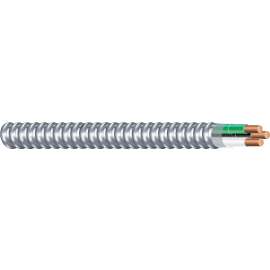 Southwire Armorlite 68580001 Armored Cable, 12 AWG Cable, 2 -Conductor, 250 ft L, Copper Conductor