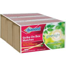 diamond Greenlight 02234 Strike On Box Fire Matches, 300-Stick, Aspen Wood Stick