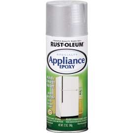 RUST-OLEUM 7887830 Appliance Epoxy Spray Paint, Gloss, Stainless, 12 oz, Aerosol Can