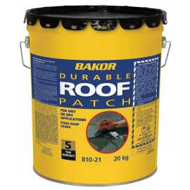 Henry BAKOR Series BK81021636 Wet/Dry Roofing Patch, Black, 5 gal Pail, Liquid