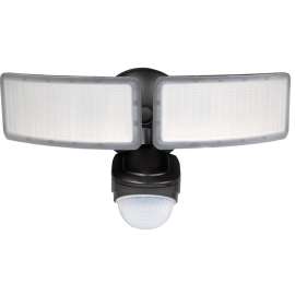 PowerZone Transitional Led Security Light, 110 - 240 V, 40000 Hr, 70 Cri, 5000 K, 22 W Led Lamp