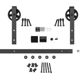 Onward 246020MATPVC Decorative Visible Rail System, 2 m L Track, Steel, Wall Mounting