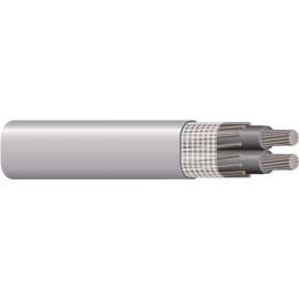 Southwire 4/ 4/0 4/0X100 Service Entrance Cable, 3 -Conductor, Aluminum Conductor, PVC Insulation, Gray Sheath