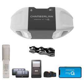 Chamberlain C2405 Garage Door Opener, Chain Drive, OS: myQ and Security+ 2.0