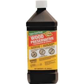 GREEN PRODUCTS 33004 Wood Preservative, Brown, Liquid, 1 qt, Can